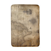 Tapis De Bain Carte du trésor nautique (Devant (Vertical))