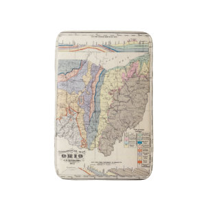 Tapis De Bain Carte géologique de l'Ohio