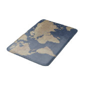 Tapis De Bain Carte Gold et Blue World (Angle)
