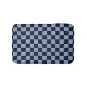 Tapis De Bain Carton bleu foncé et bleu clair (Devant)