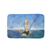 Tapis De Bain Carton de pêche de jour étrange (Devant)