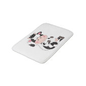 Tapis De Bain Cartoon de vache bébé mignon (Angle)