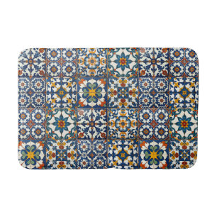 Tapis De Bain Casa Colorida Azulejo