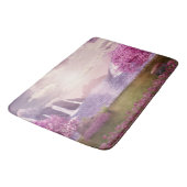 Tapis De Bain Cascades et cerisiers autour d'un lac (Angle)