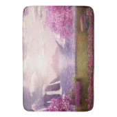 Tapis De Bain Cascades et cerisiers autour d'un lac (devant Vertical)