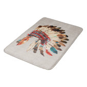 Tapis de bain Casque amérindien (Angle)