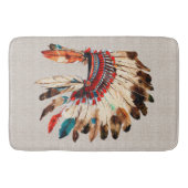 Tapis de bain Casque amérindien (Devant)