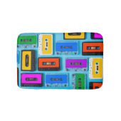 Tapis De Bain Cassette Rétro : Collection Arrière - plan Bleue (Devant)