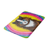Tapis De Bain Cat à Rainbow, Louis Wain (Angle)