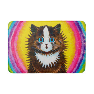Tapis De Bain Cat à Rainbow, Louis Wain