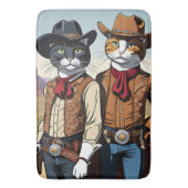 Tapis De Bain Cat Cowboys (devant Vertical)
