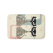 Tapis De Bain Cat du milieu du siècle moderne (Devant)