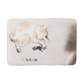 Tapis De Bain CAT ET SOURIS par Kyosai Kawanabe) (Devant)