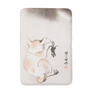 Tapis De Bain CAT ET SOURIS par Kyosai Kawanabe)