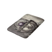 Tapis De Bain Cauldron argenté orné avec balle en cristal violet (Angle)