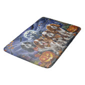 Tapis De Bain Cavalier King Charles Spaniel Halloween Épouvantab (Angle)