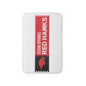 Tapis De Bain Cedar Springs Red Hawks (Devant (Vertical))