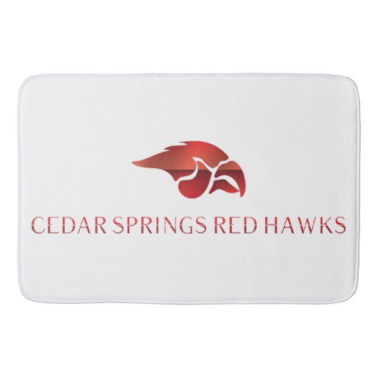 Tapis De Bain Cedar Springs Red Hawks #7 (Devant)