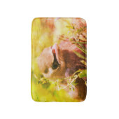 Tapis De Bain Cèdre jaune cire oiseau naissant Abstrait (Devant (Vertical))