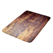 Tapis De Bain Cèdre | motif de bois rustique (Angle)