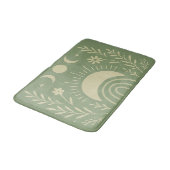 Tapis de bain céleste vert sauge (Angle)