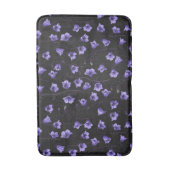 Tapis De Bain Cellules bleues de minuit, cloches, Bellflowers (Devant (Vertical))
