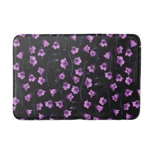 Tapis De Bain Cellules bleues de minuit, cloches, Bellflowers 2