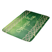 Tapis De Bain Céltic Green Knots & Feuilles (Angle)