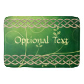 Tapis De Bain Céltic Green Knots & Feuilles (Devant)