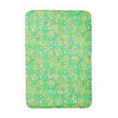Tapis De Bain Celtic noeud irlandais Motif tresse vert jaune (Devant (Vertical))