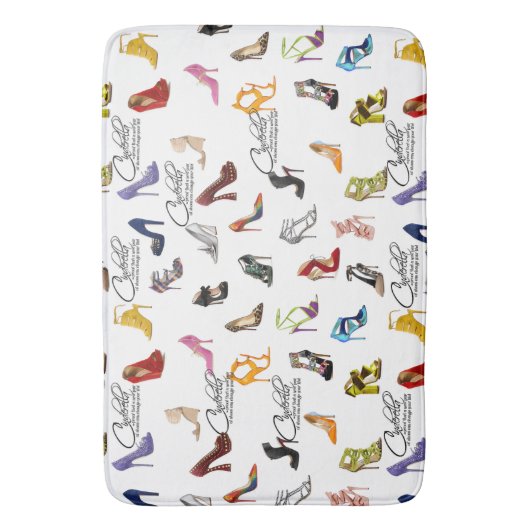 Tapis De Bain Cendrillon Citation Chaussures Talons Pompes (devant Vertical)