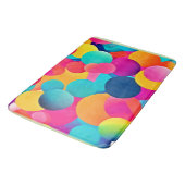 Tapis De Bain Cercles Abstraits dynamiques (Angle)