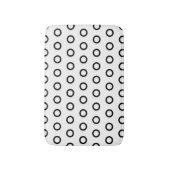 Tapis De Bain Cercles blancs et noirs (Devant (Vertical))