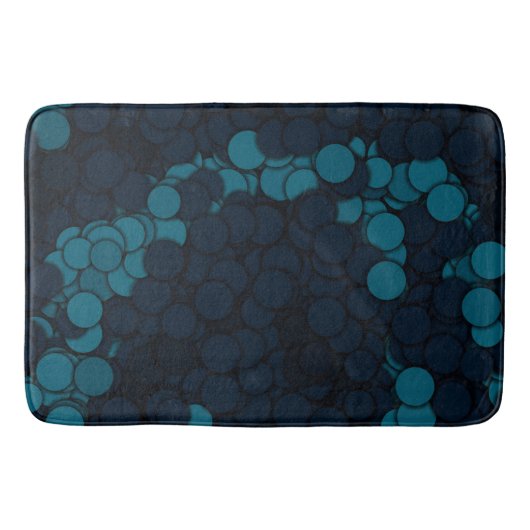 Tapis De Bain cercles bleus (Devant)