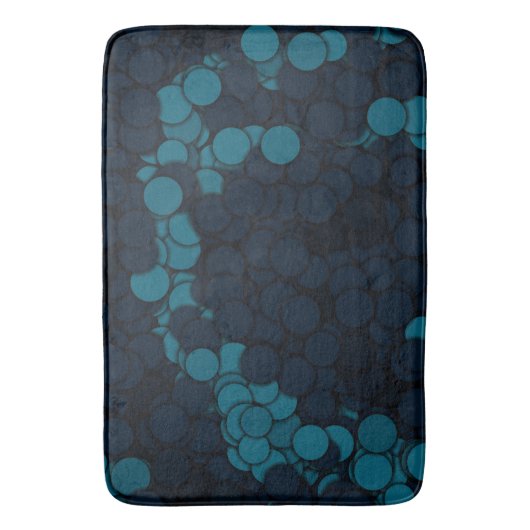 Tapis De Bain cercles bleus (devant Vertical)