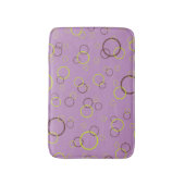 Tapis De Bain Cercles Brown de chaux simples Motif violet violet (Devant (Vertical))
