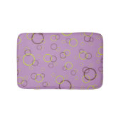 Tapis De Bain Cercles Brown de chaux simples Motif violet violet (Devant)