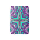 Tapis De Bain Cercles Concentrés Appliqués Au Point Abstrait (Devant (Vertical))