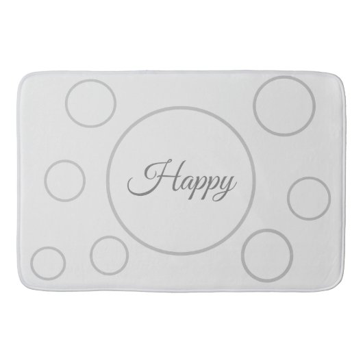 Tapis De Bain Cercles Continus Joyeux (Devant)
