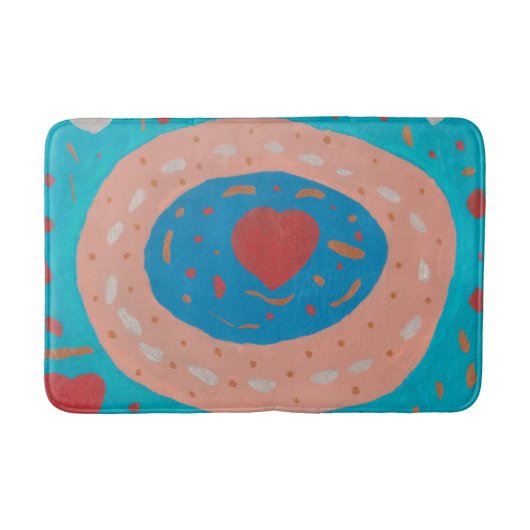 Tapis de bain Cercles d'amour (Devant)