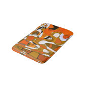 Tapis De Bain Cercles d'automne lumineux : motif abstrait. (Angle)