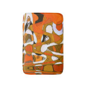 Tapis De Bain Cercles d'automne lumineux : motif abstrait. (Devant (Vertical))