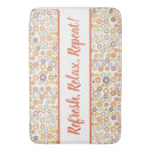 Tapis De Bain Cercles d'automne modernes du milieu du siècle (devant Vertical)