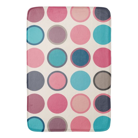 Tapis De Bain Cercles de l'Horizon 3 (devant Vertical)