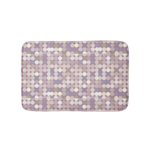 Tapis De Bain Cercles de tissu motif abstrait (Devant)