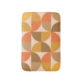Tapis De Bain Cercles demi Orange et Marron du Milieu de Siècle  (Devant (Vertical))