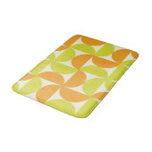 Tapis De Bain Cercles demi siècle orange et jaune  (Angle)