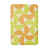 Tapis De Bain Cercles demi siècle orange et jaune  (Devant (Vertical))