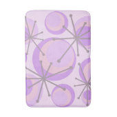 Tapis De Bain Cercles du milieu du siècle Starburts Lavender (Devant (Vertical))