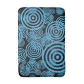 Tapis De Bain Cercles hypnotisants - bleu (Devant (Vertical))